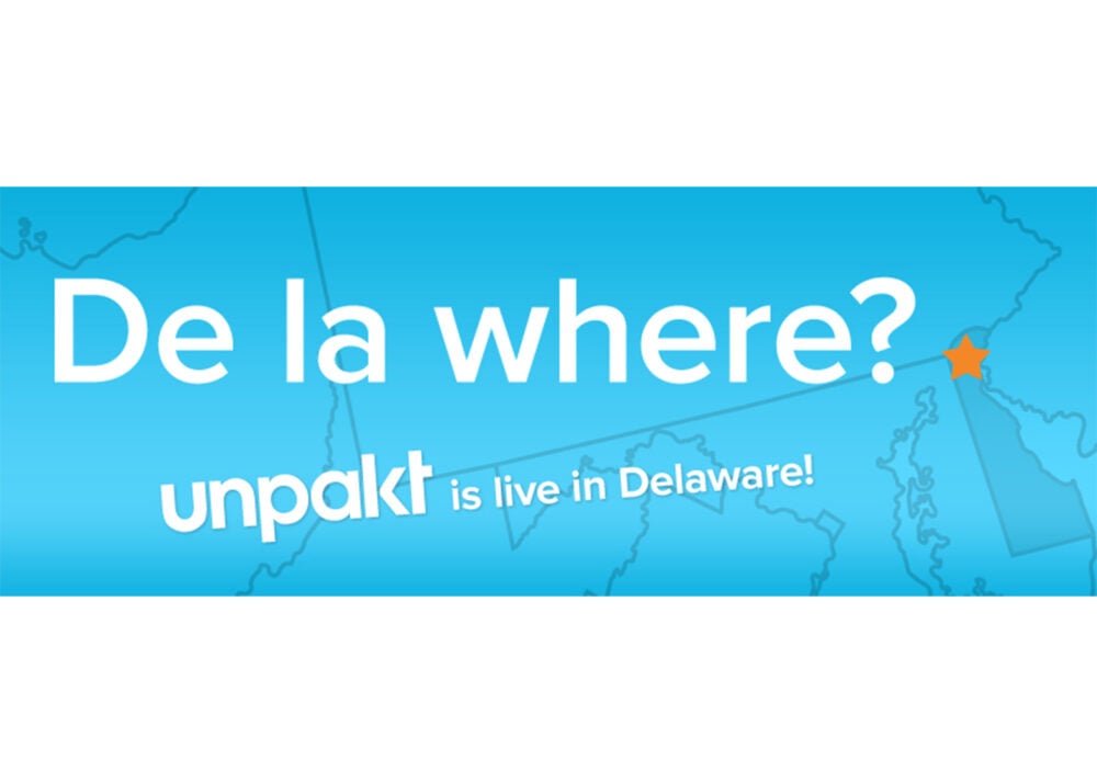 Unpakt Launches in Delaware