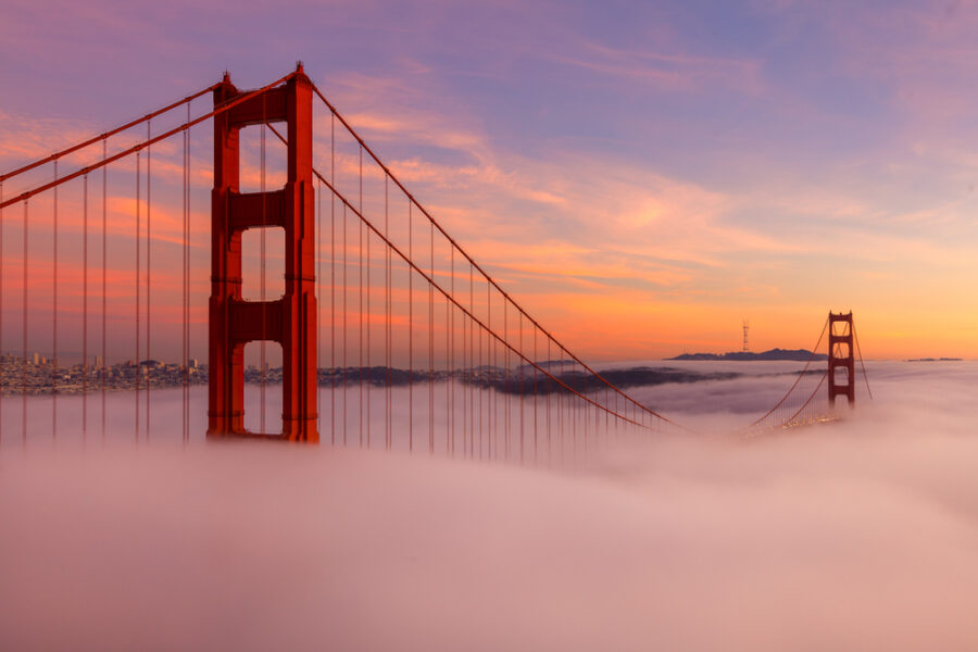 golden gate bridge fog