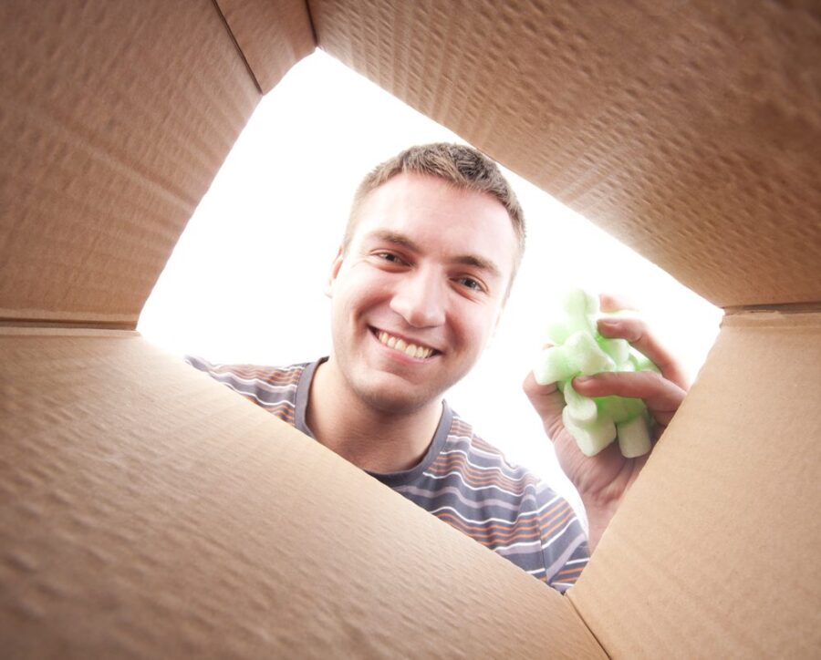 man box packing peanuts